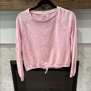 Zella Pink Tie Front Sweatshirt 4 for $20